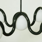 Eurvinen Creativity Elegance Art Brass Glass Chandelier