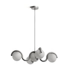 Eurvinen Creativity Elegance Art Brass Glass Chandelier