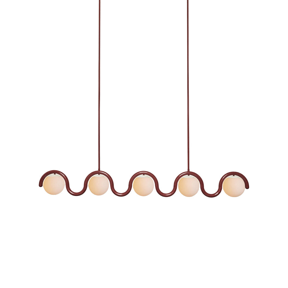 Aria Modern Metal Glass Linear Chandelier - image 1