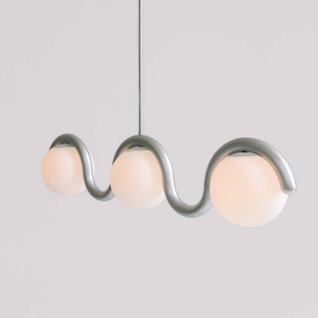 Aria Modern Metal Glass Linear Chandelier - image 12