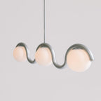 Aria Modern Metal Glass Linear Chandelier - image 12