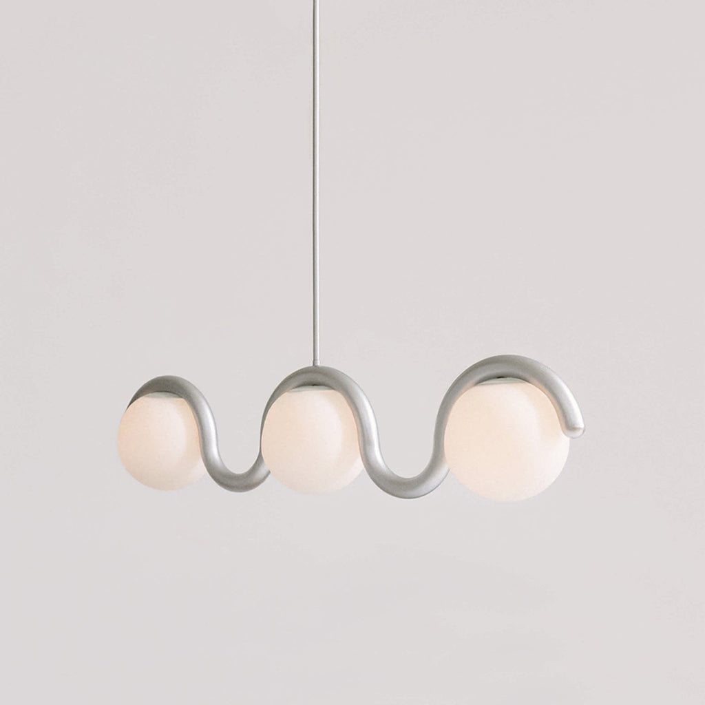 Aria Modern Metal Glass Linear Chandelier - image 13
