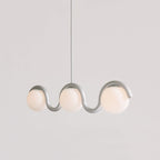 Aria Modern Metal Glass Linear Chandelier - image 13