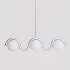 Aria Modern Metal Glass Linear Chandelier - image 11