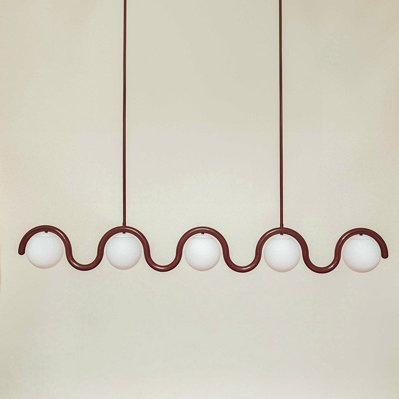 Aria Modern Metal Glass Linear Chandelier - image 15