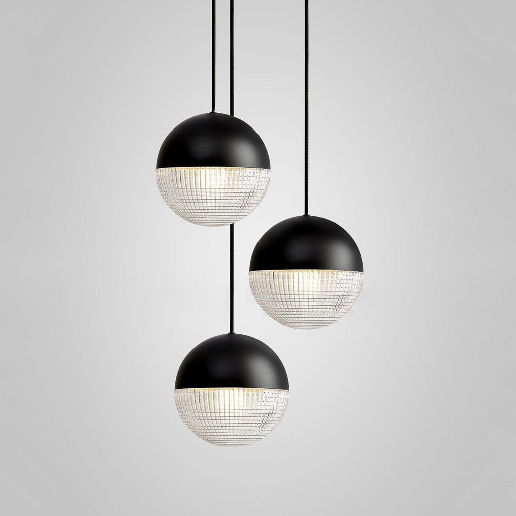 Solara Pendant Lamp Brass Glass Modern