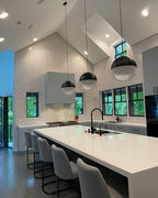 Solara Pendant Lamp Brass Glass Modern