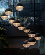 Solara Pendant Lamp Brass Glass Modern