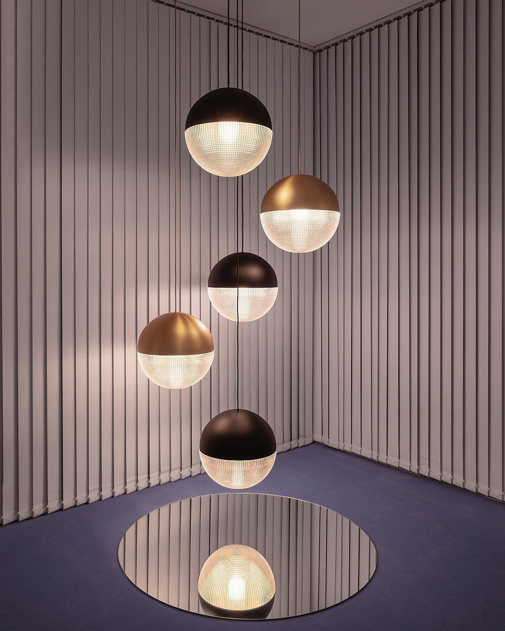 Solara Pendant Lamp Brass Glass Modern