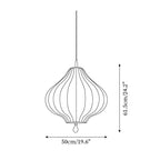 Leocadia Pendant Lamp Curved Lantern Organic