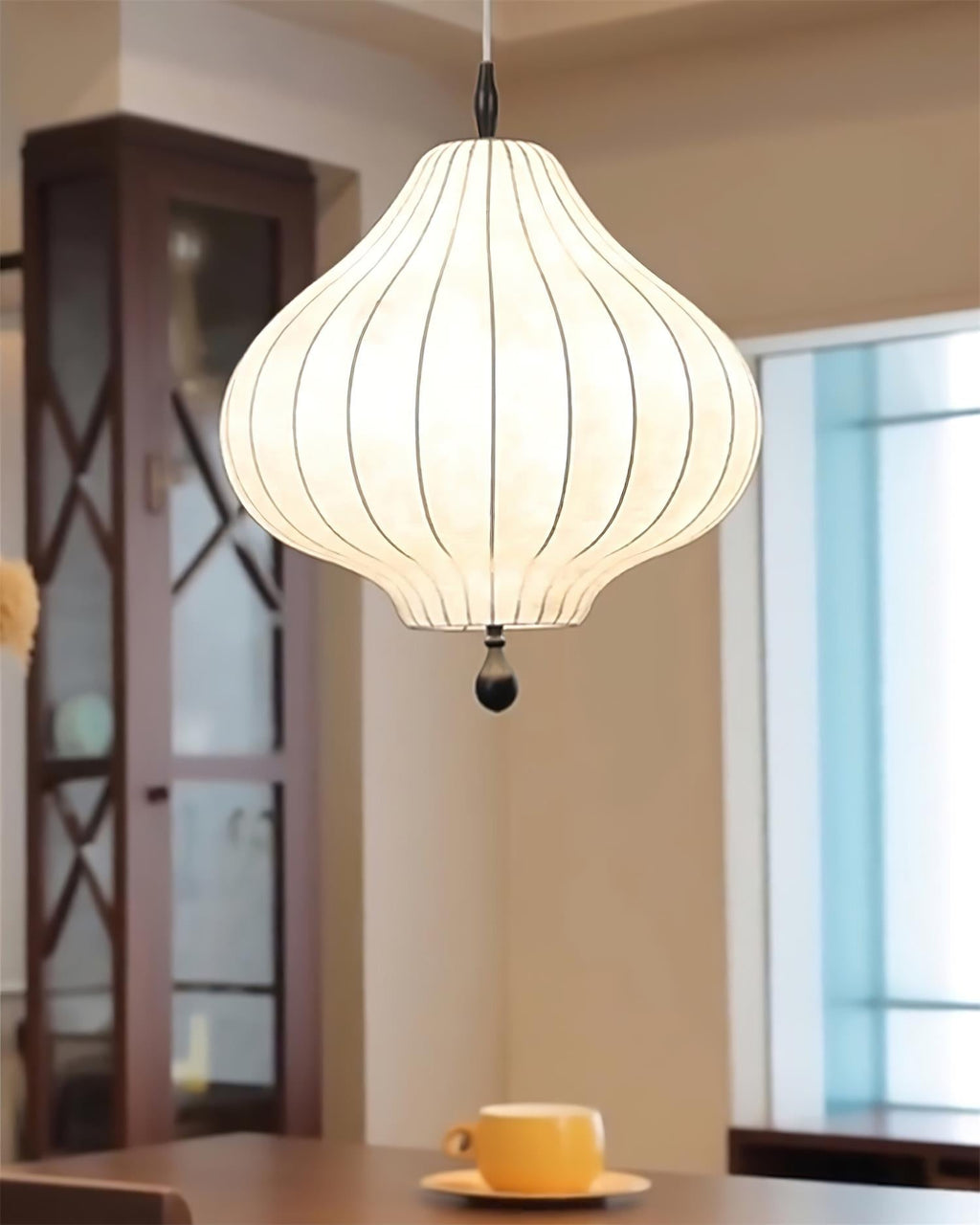 Leocadia Pendant Lamp Curved Lantern Organic