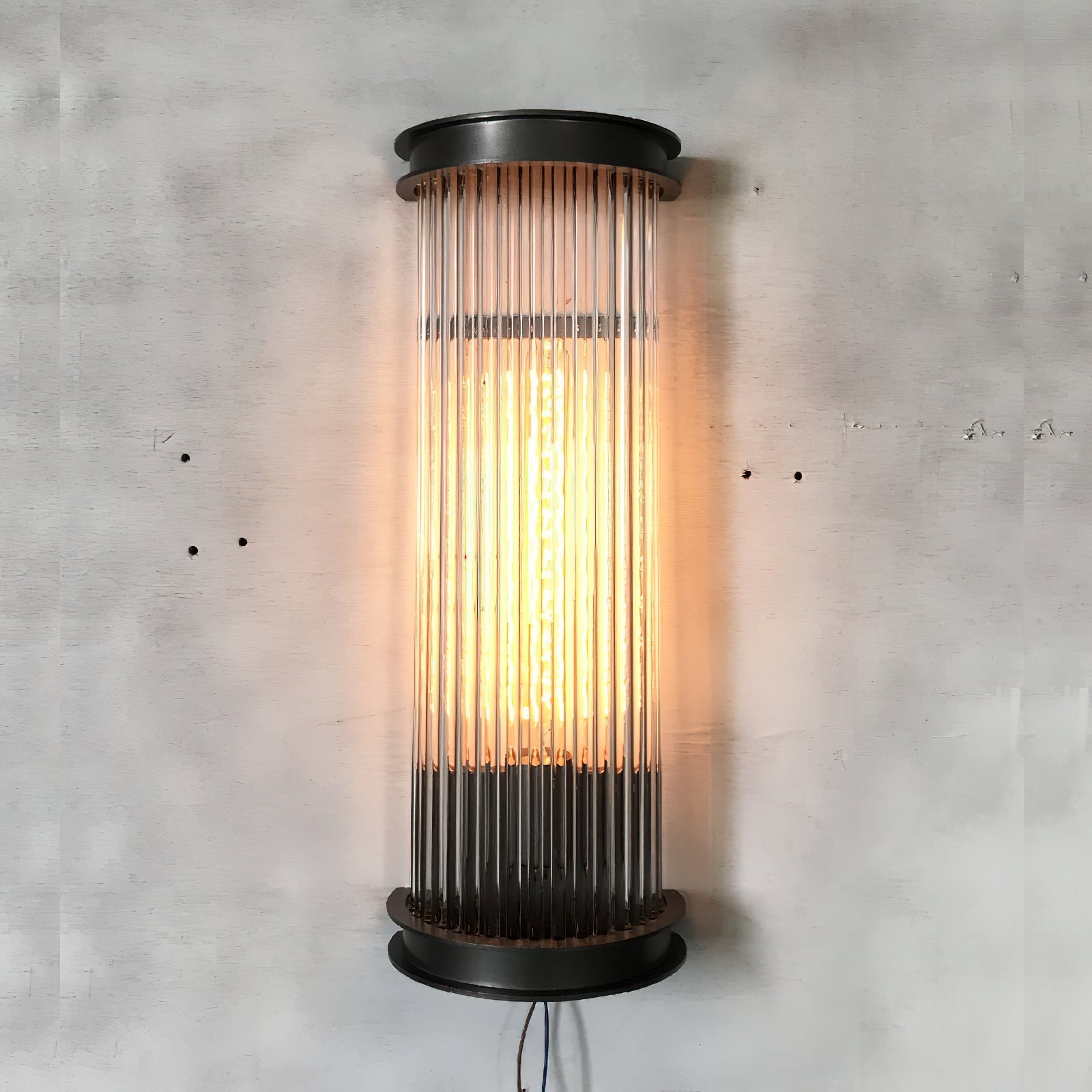Armarila Vintage Industrial Crystal Wall Lamp