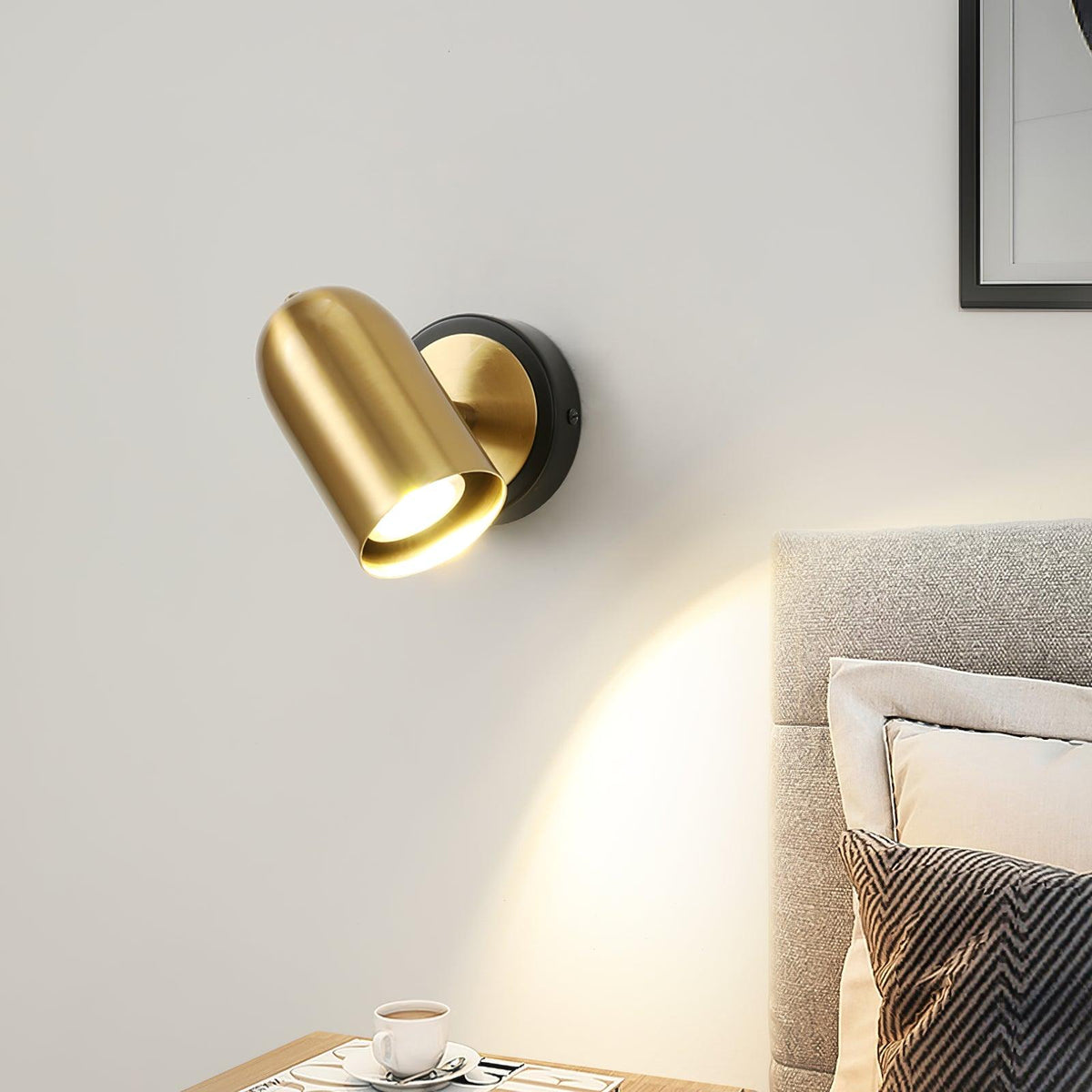 Fighter Modern Minimalist Gold Wall Lamp