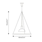Coley Pendant Lamp Disc Shade Modern Dining Room