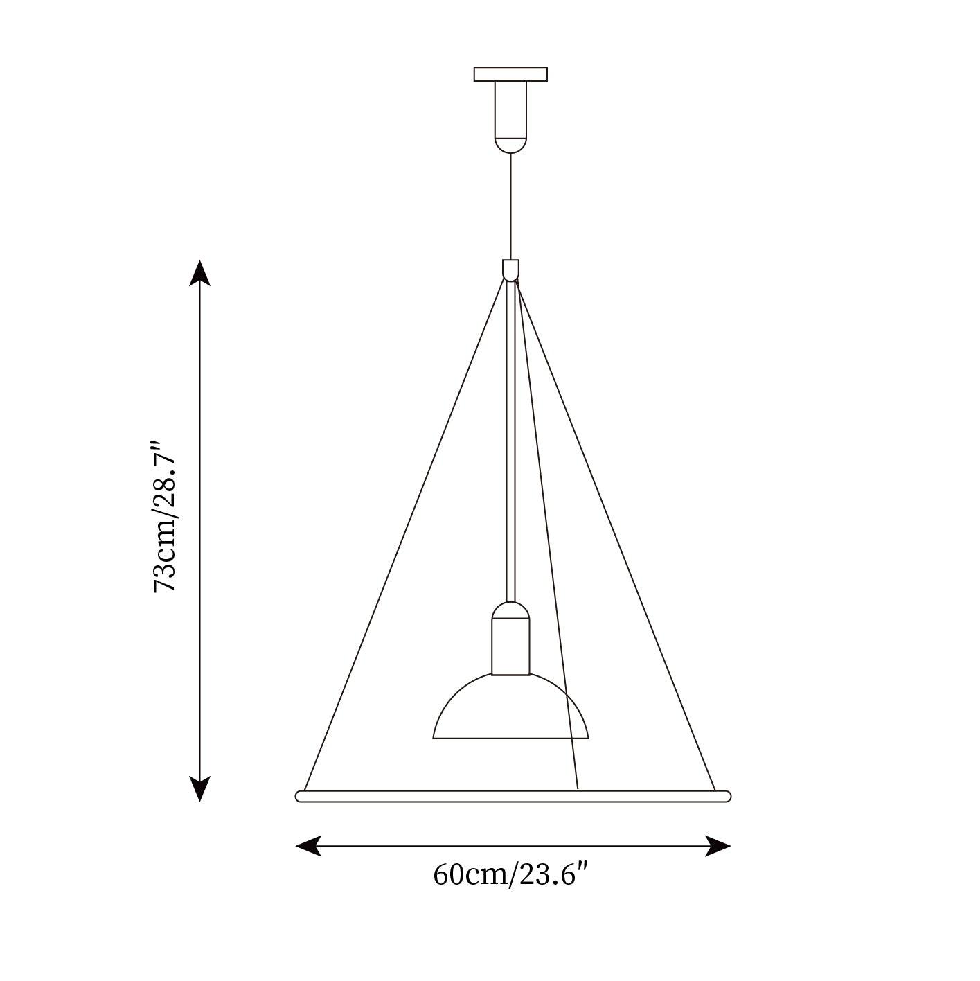 Coley Pendant Lamp Disc Shade Modern Dining Room