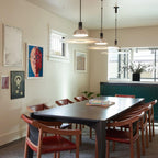 Coley Pendant Lamp Disc Shade Modern Dining Room