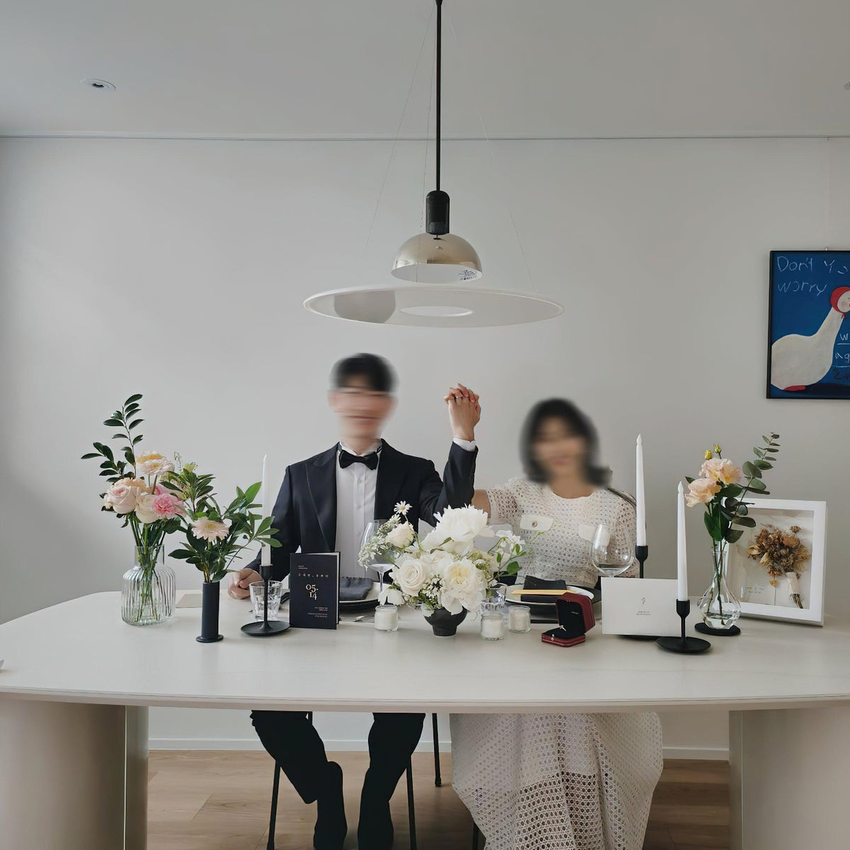 Coley Pendant Lamp Disc Shade Modern Dining Room