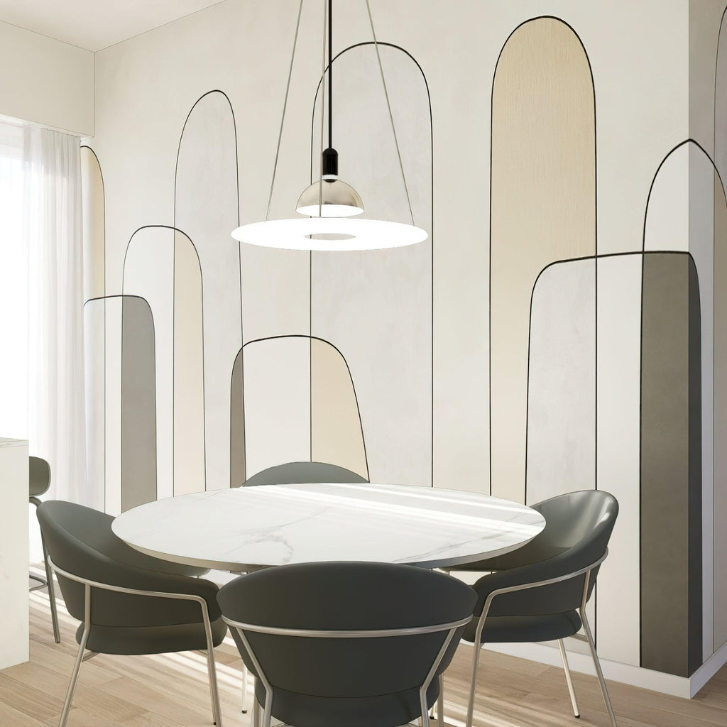 Coley Pendant Lamp Disc Shade Modern Dining Room