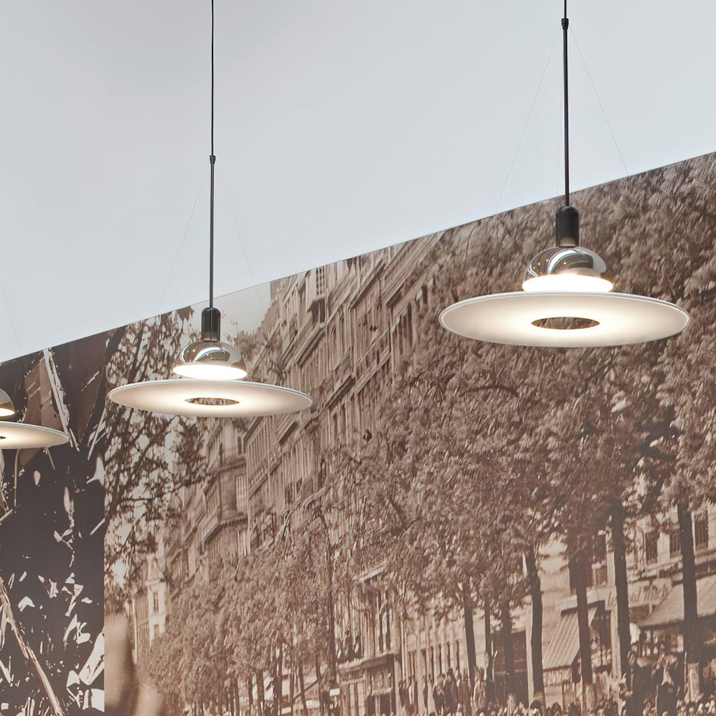 Coley Pendant Lamp Disc Shade Modern Dining Room
