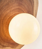 Ligna Modern Wood & Glass Wall Light