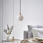 Ritta Pendant Light Flower-shaped  Alabaster