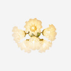 Ceiling Light Petal Shades Wavy Glass Bloom Elegant Floral