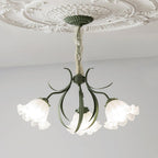 Lustra Chandelier Flower with Petals and Leaves