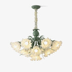 Lustra Chandelier Flower with Petals and Leaves