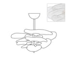 Aurora Chandelier Gold Murano Glass Petal Luxury