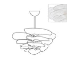 Aurora Chandelier Gold Murano Glass Petal Luxury