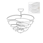 Aurora Chandelier Gold Murano Glass Petal Luxury