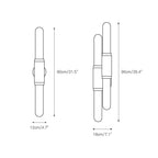 Avaros Modern Minimalist Vanity Glass Wall Lamp