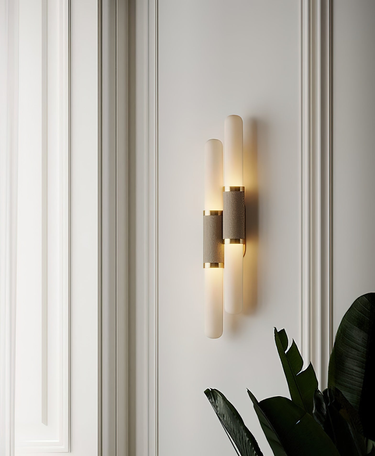 Avaros Modern Minimalist Vanity Glass Wall Lamp