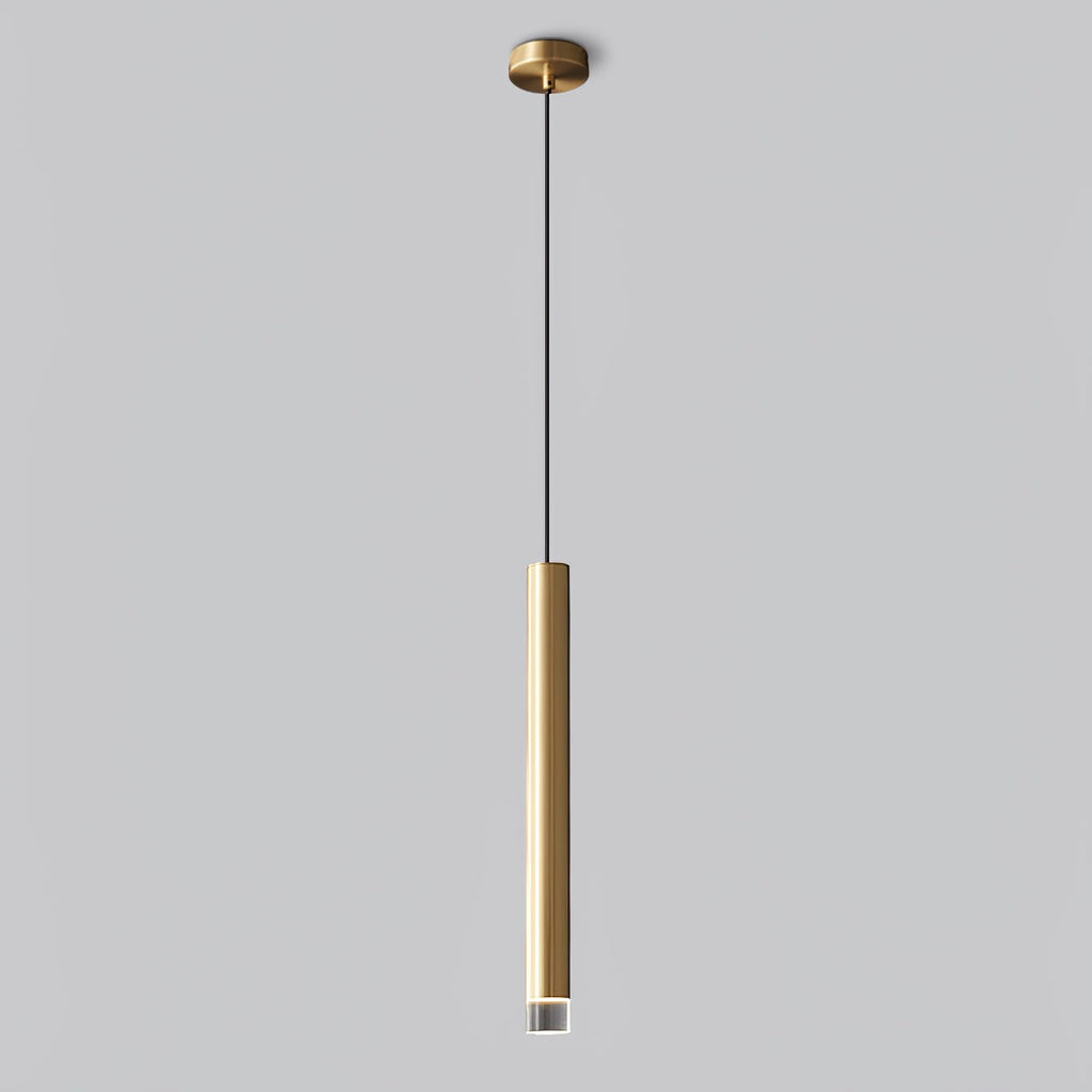Cetheel Modern Minimalist Brass Plastic Pendant Light