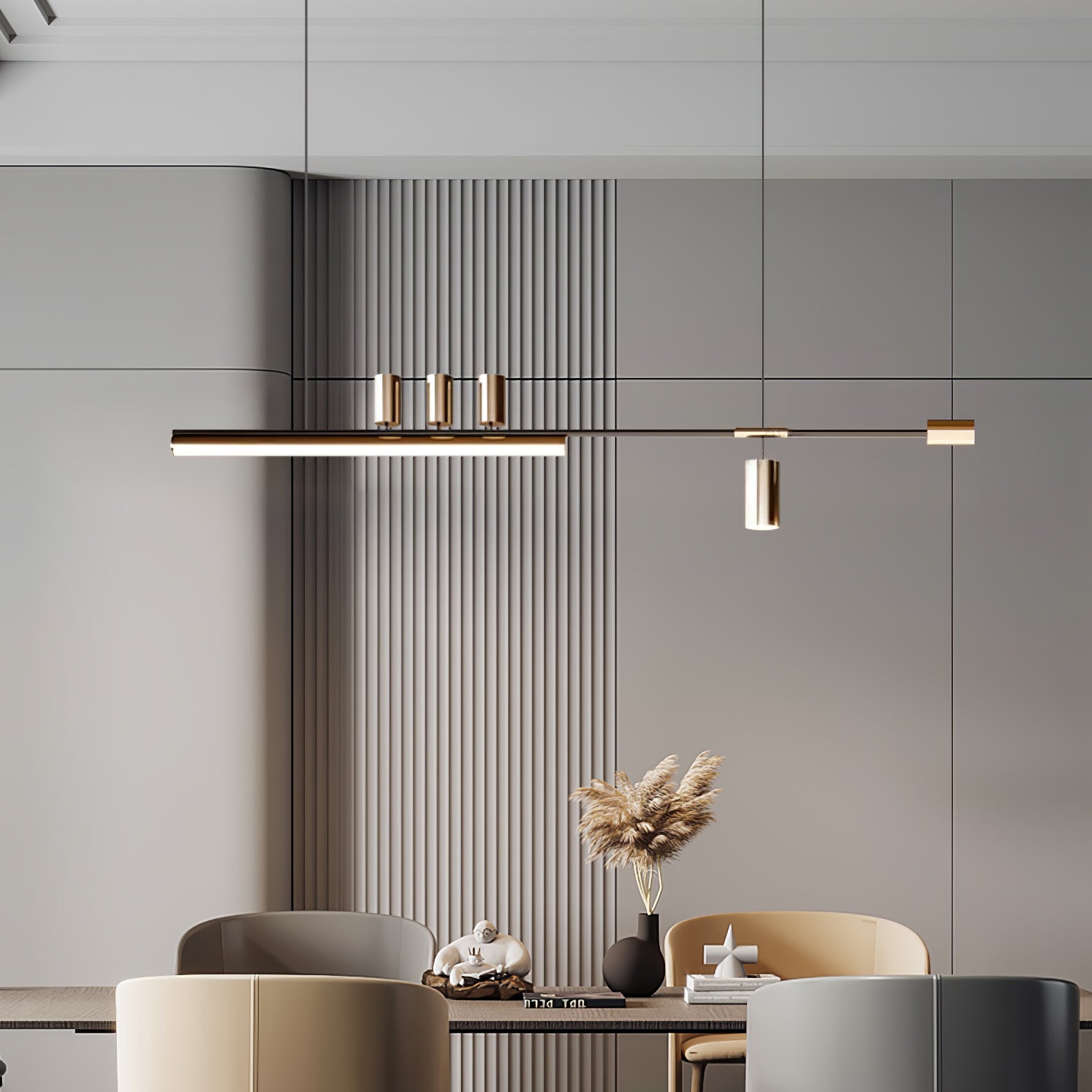 Emirel Modern Minimalist Linear Island Pendant Lamp