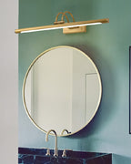Fergus Linear Vanity Brass Wall Light