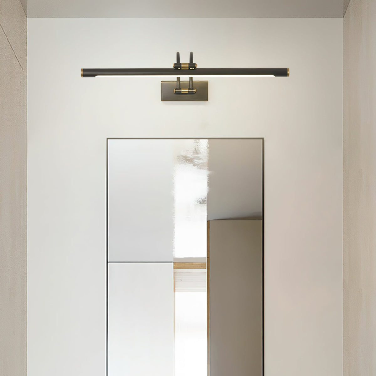 Fergus Linear Vanity Brass Wall Light