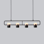 Solara Pendant Lamp Adjustable Glass with Brass