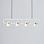 Solara Pendant Lamp Adjustable Glass with Brass