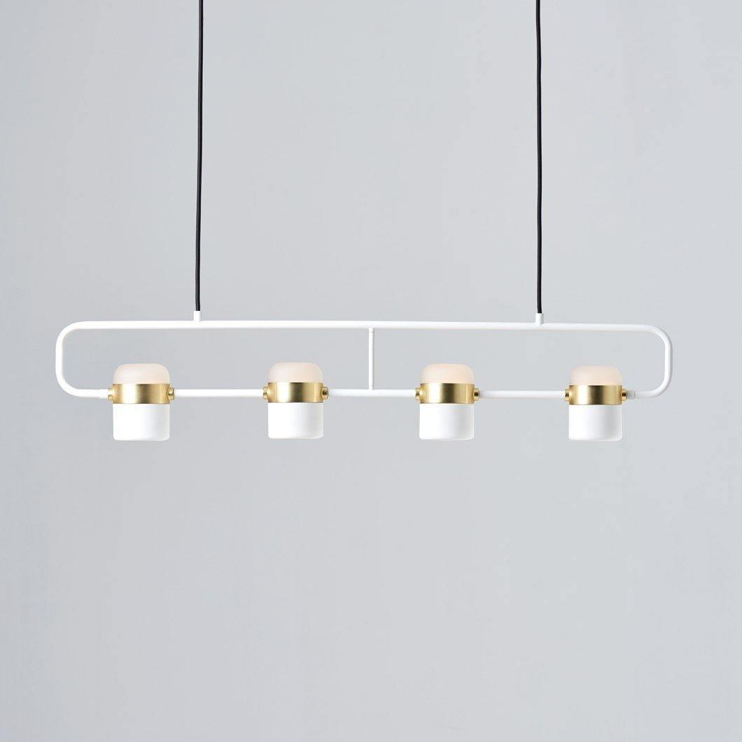 Solara Pendant Lamp Adjustable Glass with Brass