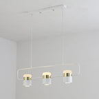 Solara Pendant Lamp Adjustable Glass with Brass