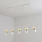 Solara Pendant Lamp Adjustable Glass with Brass