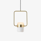 Solara Pendant Lamp Adjustable Glass with Brass