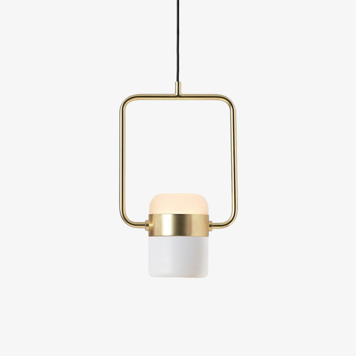 Solara Pendant Lamp Adjustable Glass with Brass
