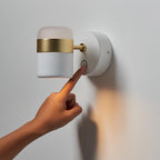 Lustra Wall Lamp Black Glass Adjustable