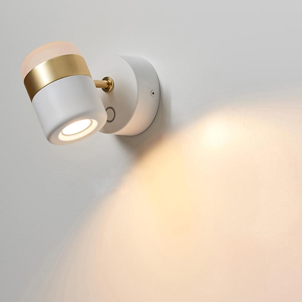 Lustra Wall Lamp Black Glass Adjustable