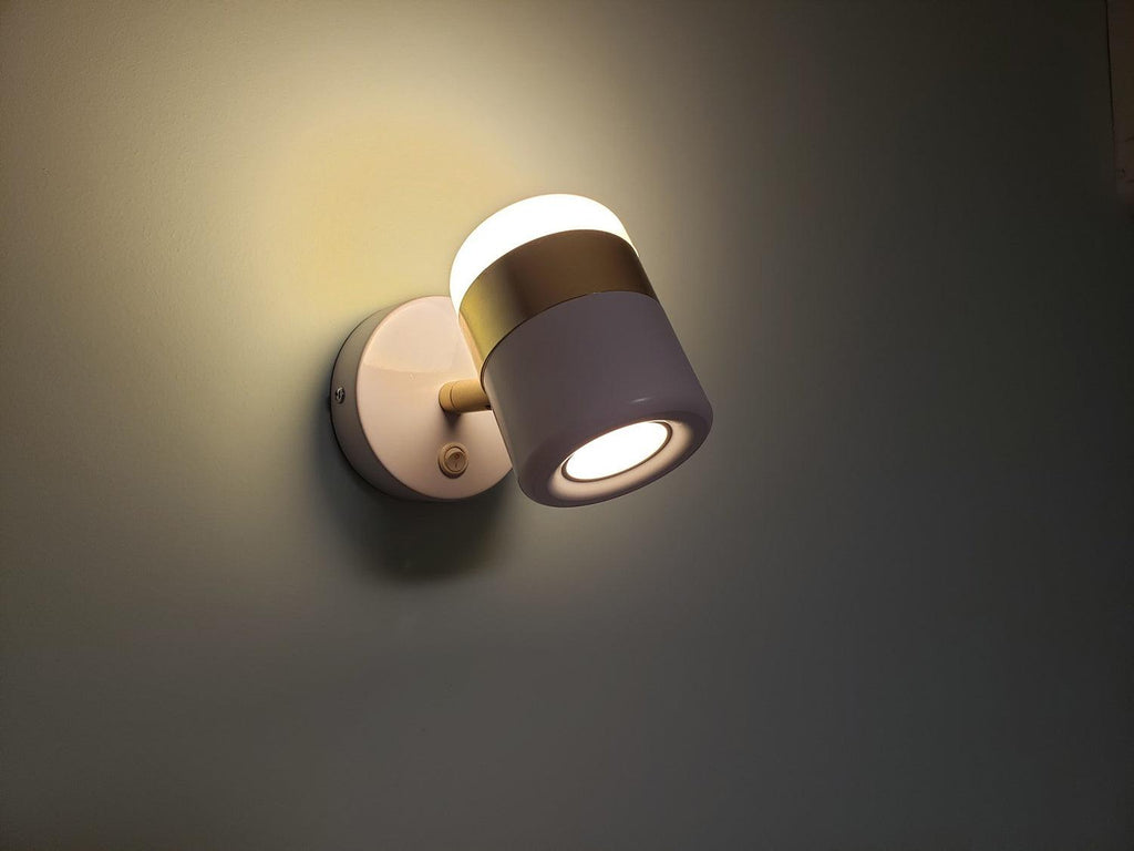 Lustra Wall Lamp Black Glass Adjustable