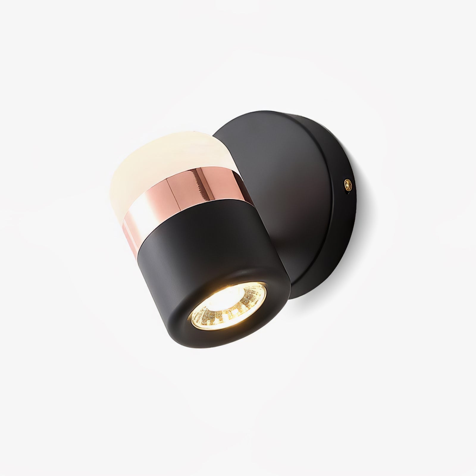 Lustra Wall Lamp Black Glass Adjustable