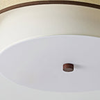 Liora Minimalist Rattan & Fabric Ceiling Light
