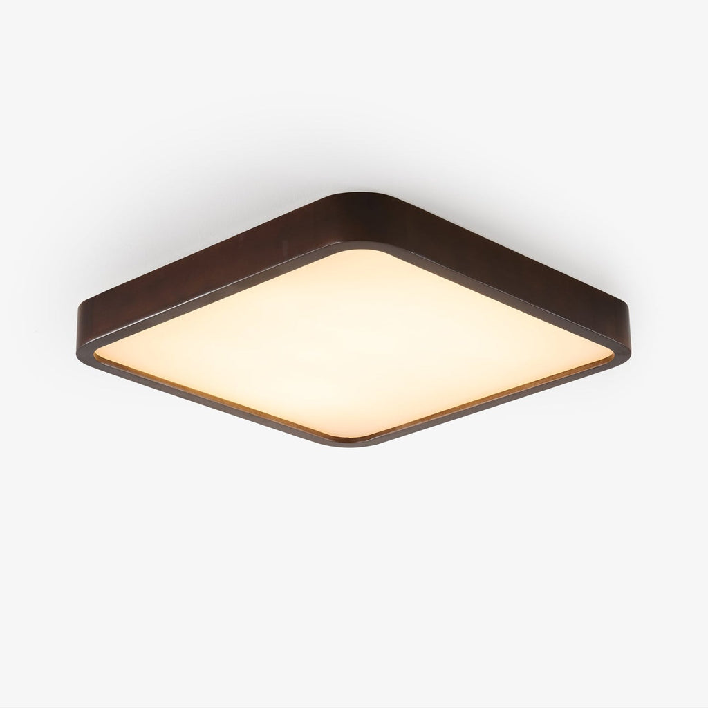 Vanoren Modern Minimalist Rectangular Wood Ceiling Light